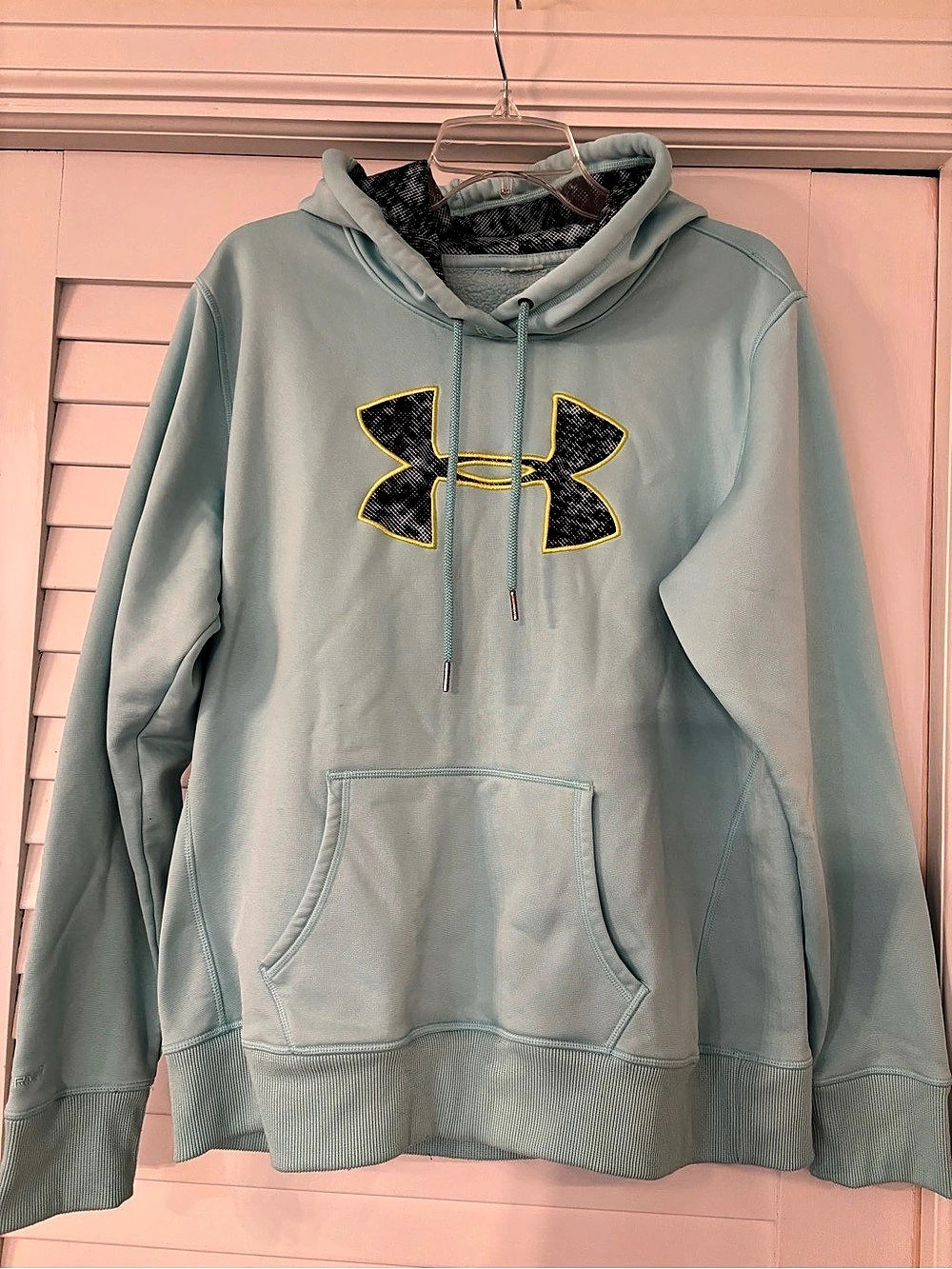 Women’s Under Armour Fleece Big Logo Hoodie aqua/turquoise L/XL no tag